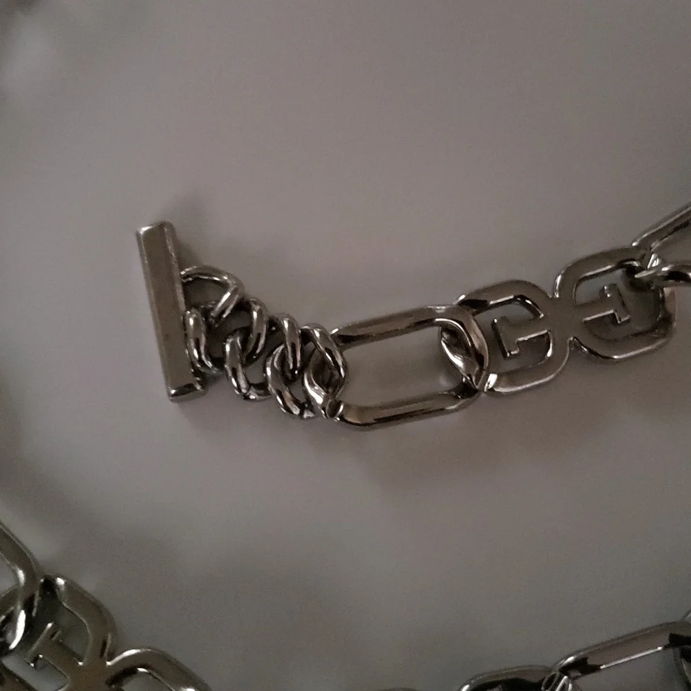Sam Edelman Silver Chain Belt.‎ Size L.
